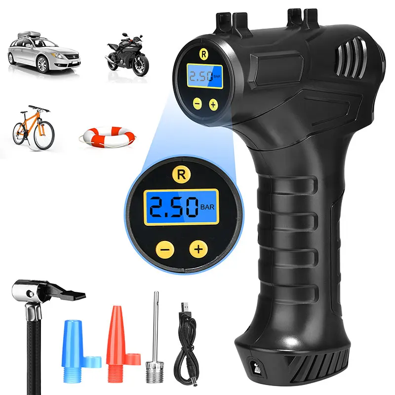 Mini Smart Portable 150 PSI Digital 12V Air Compressor Pump Wholesale Automatic Tyre Inflation Gun Machine Tire Inflator For Car