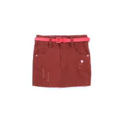 how cute kids apparel heart pattern patchwork short dress ripped hole skirt for toddler girls