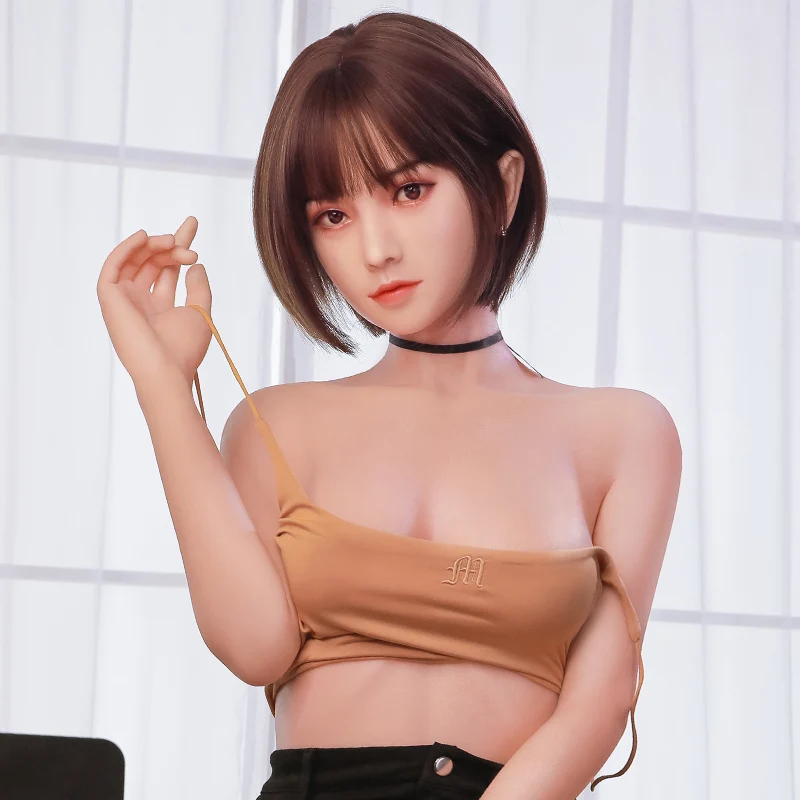 158139 Komioh short hair cool cute lovely sweet female silicone implanted hair realistic japan sexdoll 158cm bbw