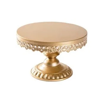 2 Tier Cake Stand Great Quality Metal in Golden Color for Parties at Home and Restaurant