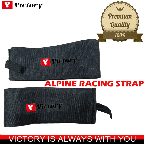 Premium Printed Rubber Alpine Nordic Cross Country 2pieces custom ski strap
