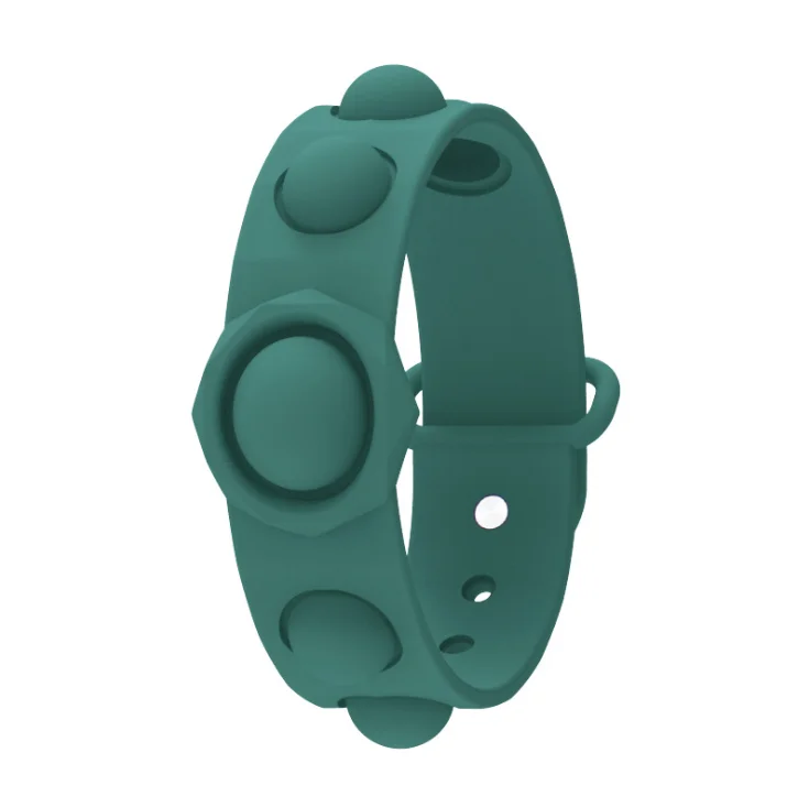 New Arrivals Silicone Push Pop It Fidget Toys Finger Bubble Pop Them Wristband Unzip Bracelet