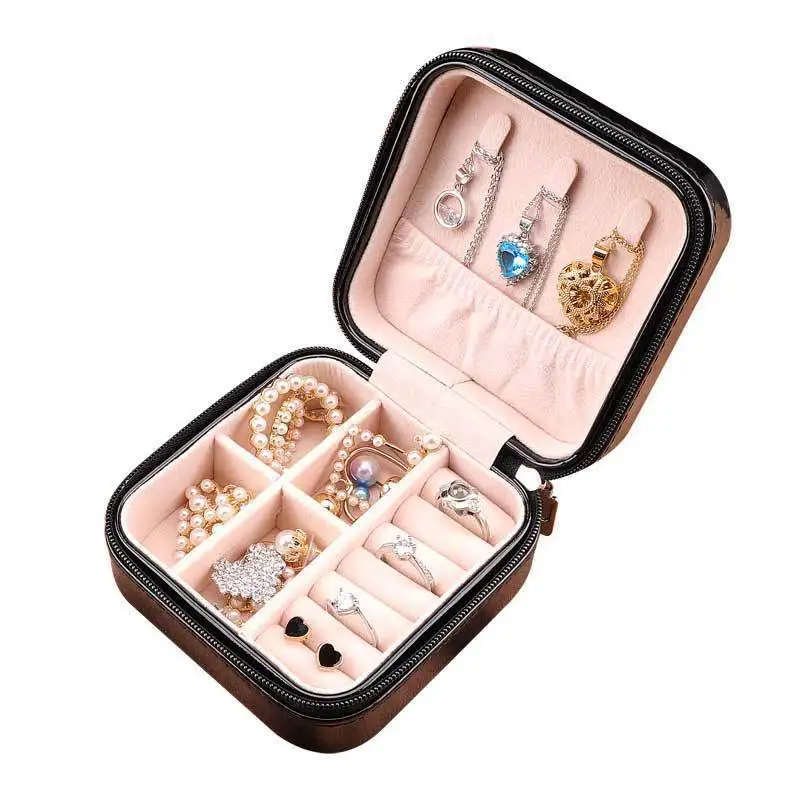 Casual Portable Multifunctional Jewelry Storage Box for Earrings and Rings Summer Accessory Case