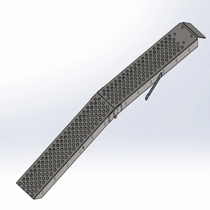 Foldable Loading Ramp Galvanized Steel Portable ATV