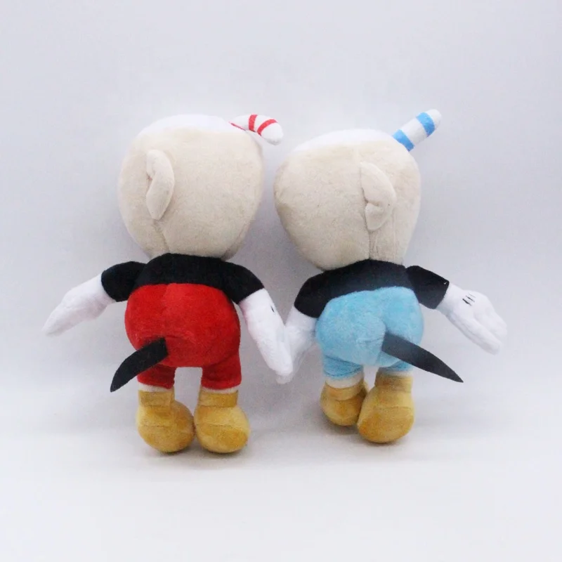 25cm Game Cuphead Plush Toy Mugman Plush Dolls Toys for Children