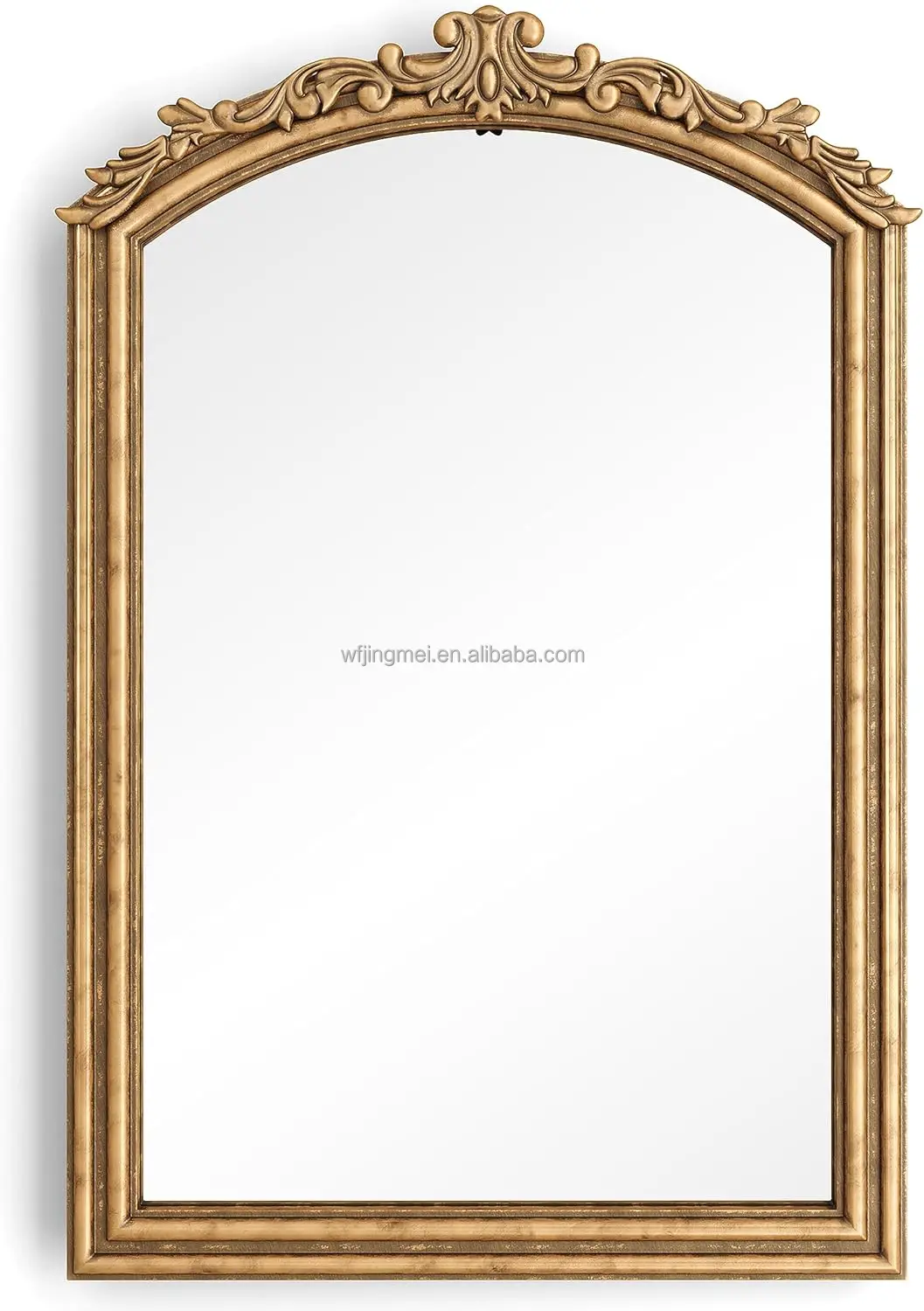 Designs Vintage Gold Mirror - Ornate Antique Victorian Metal Mirror - French Baroque Style Mirror for Living Room