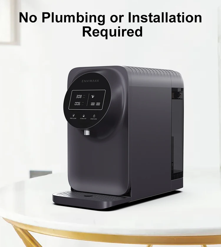 75 GPD 6 Stages Countertop Water Filter Ultra Safe Reverse Osmosis Portable Home Water Filter Purifier