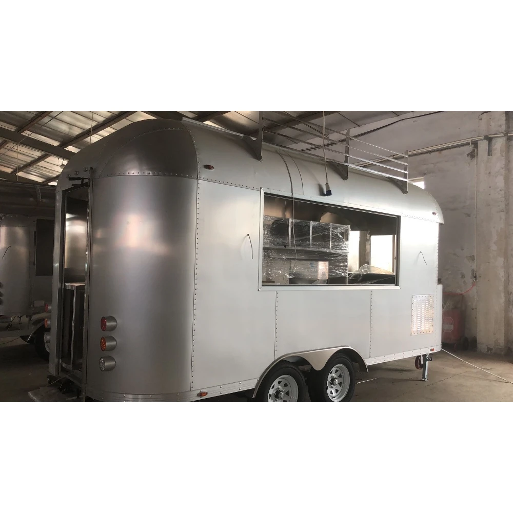 Fast Food Kiosk Beer Bar Airstream Food Trailer High Quality Street Aluminum Customized Mobile Restaurant Shaped Bus