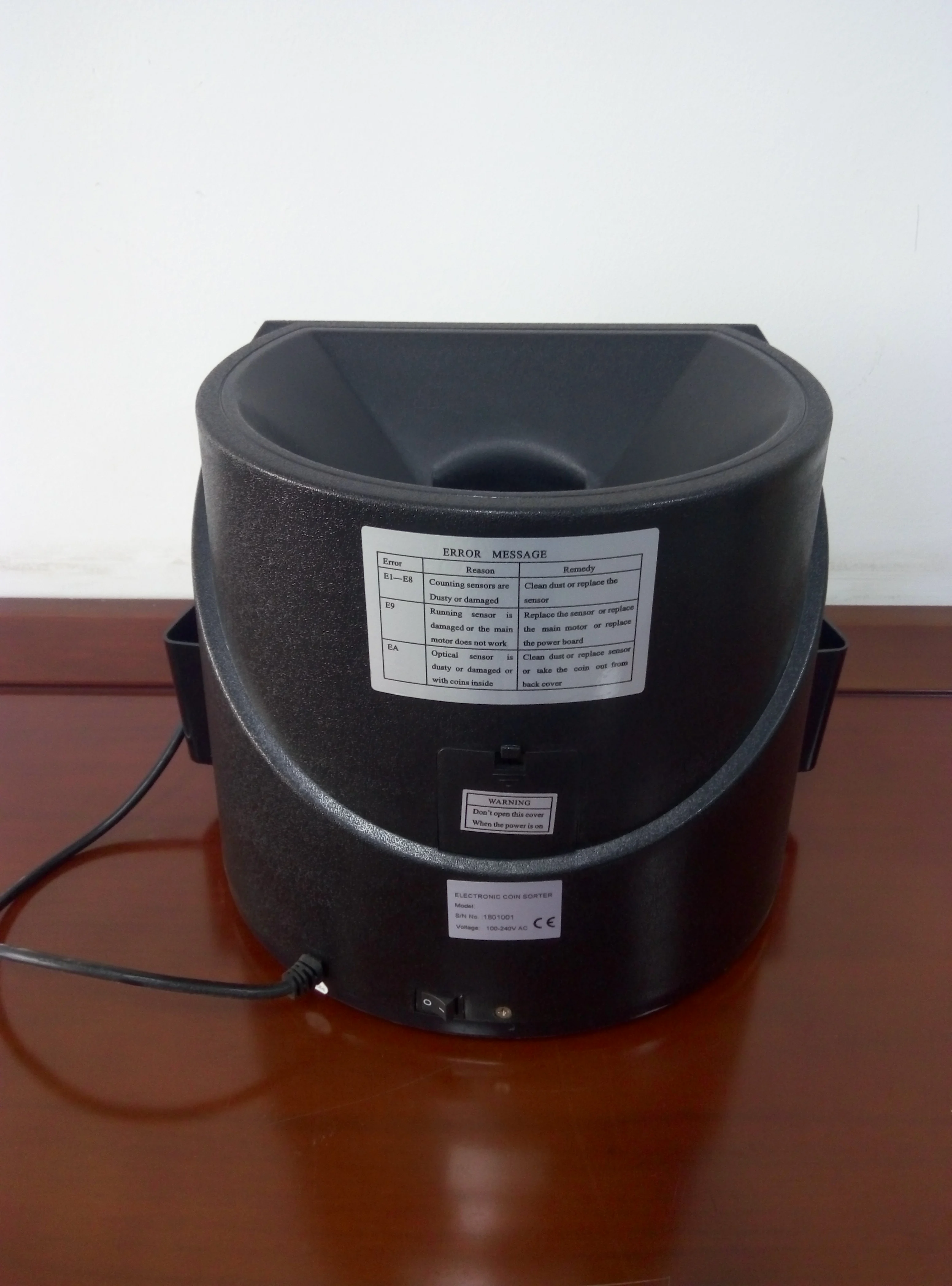 EC60 usd euro  France desktop coin counting machine quantity Coin Sorter