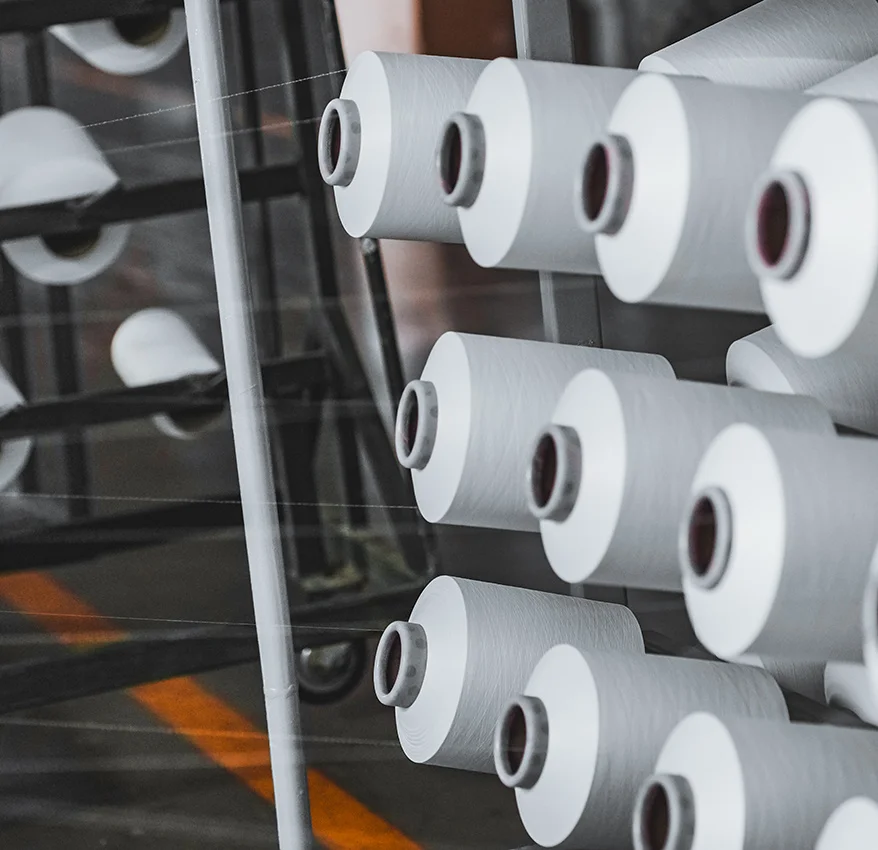 ACY 1070 Air covered yarn  Nylon Core Spun yarn for technical  knitwear