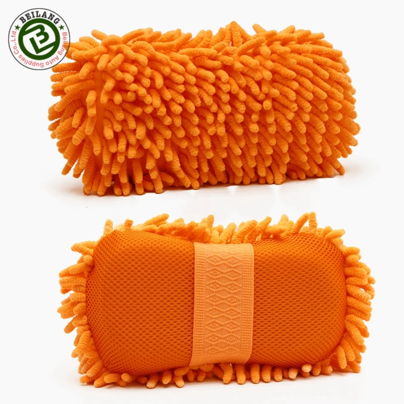 Auto Cleaning Tool Microfiber Chenille Car Washing Sponge Pad