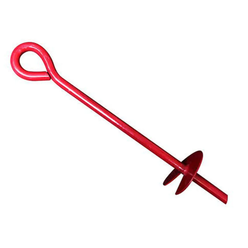 Earth Rod Anchor Ground Mechanical Driven Tipping Plate Anchor Auger Solid Shaft Out Stake Helix Spiral Screw Socket