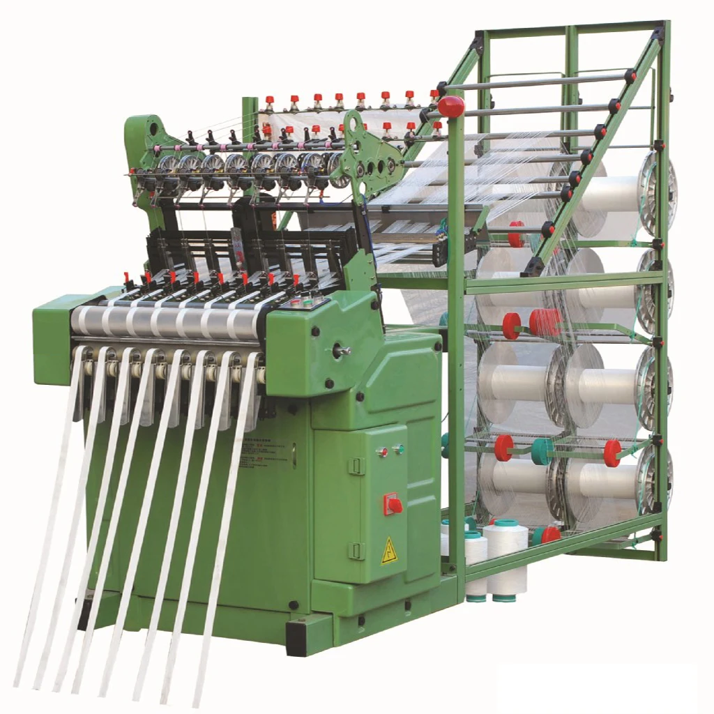 High speed shuttleless needle loom belt weaving loom
