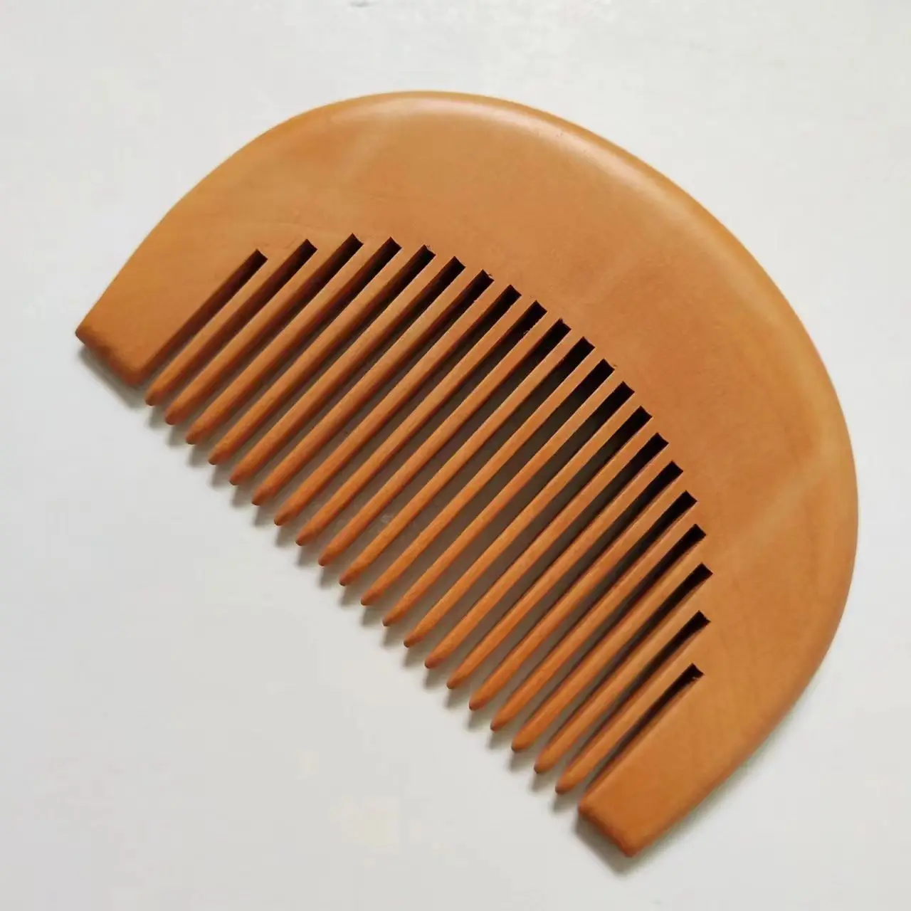 Custom Logo Promotion Korean Girl Pocket Peach Wood Hair Combs