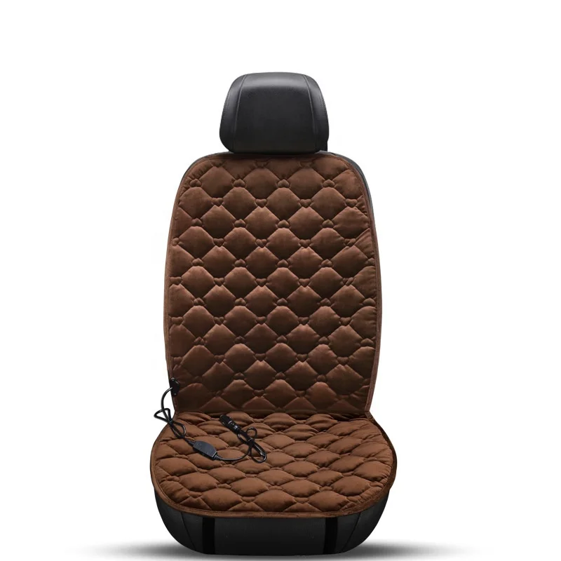 12V Car Driver Seat Cushion Plush Car Heating Cushion Warm Car Cushion Set