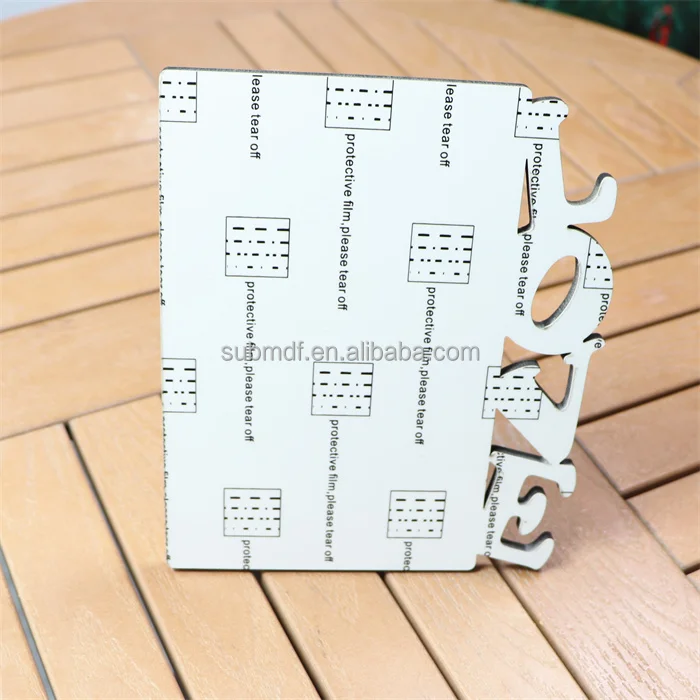 2023 Hot Products Wholesale Sublimation MDF Love Frames picture frame Sublimation White Wooden Photo Frame for Heat Transfer