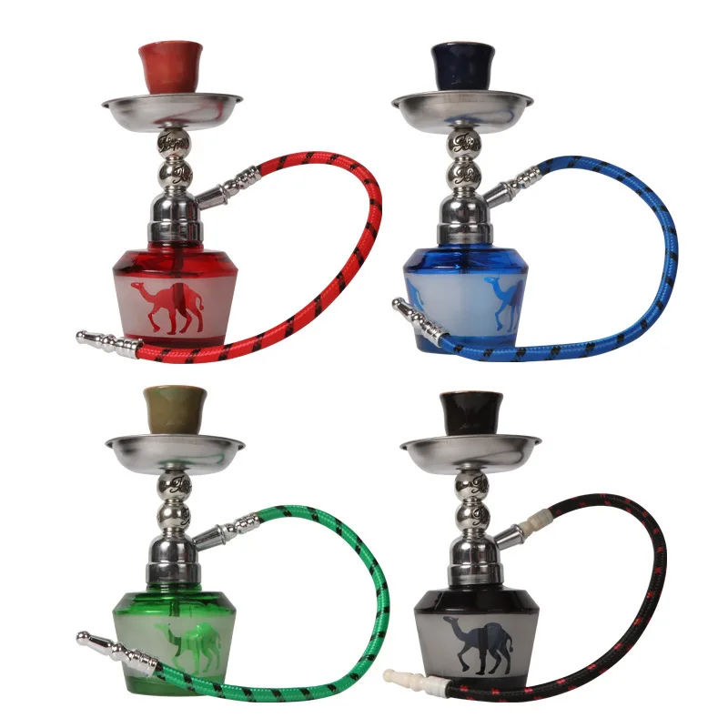 Wholesale Single Hose Hookah Set with Silicone Washable Hoses Large Arab Hookah Shisha Accessories