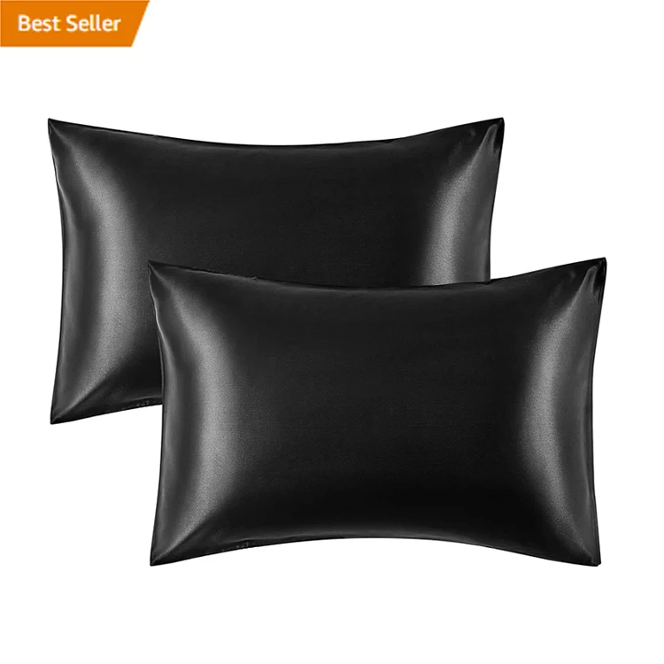 Amazon Wholesale Low MOQ Satin Pillow Case Good for Hair and Skin Satin Pillowcases Standard Set of 2 Bedsure Satin Pillow Case