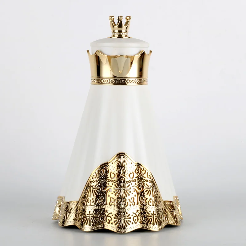 1L Abs Handle Vacuum Thermos Flask Arabic Coffee Pot Dallah Flask for Restaurant