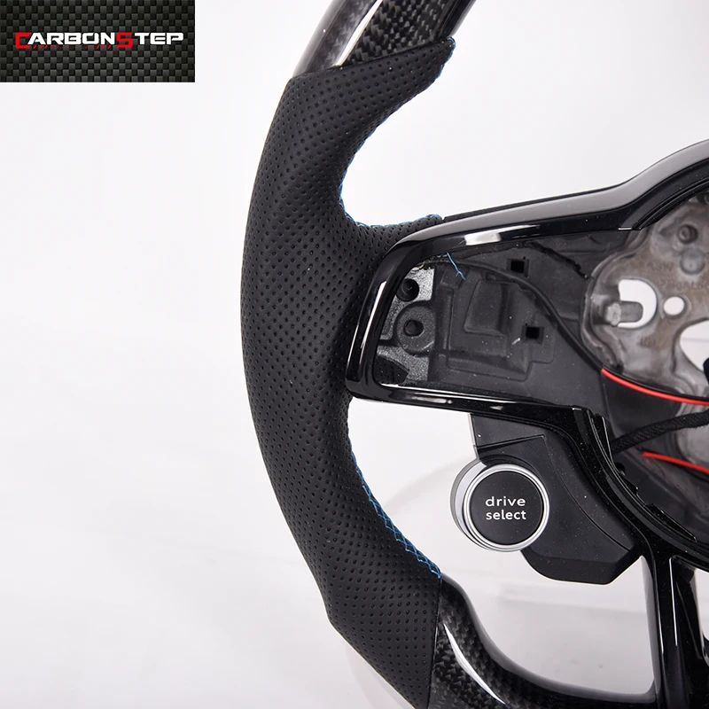 For Volkswa-gen VW Golf 7 6 5 Mk7 MK6 MK5 Gti Golf R Steering Wheel Genuine Real Carbon Fiber Steering Wheel