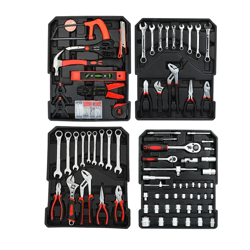 New 2022 China Wholesale Supplier Germany Aluminum Trolley Tool Box 499Pcs Tool Set