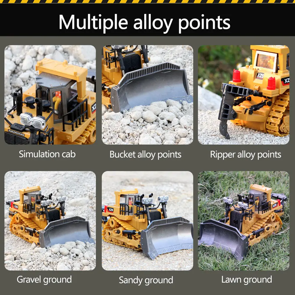 AiJH 9 CH RC строительные машины грузовик металлическая Лопата Juguetes De Excavadora пульт дистанционного управления Ninos экскаватор игрушки