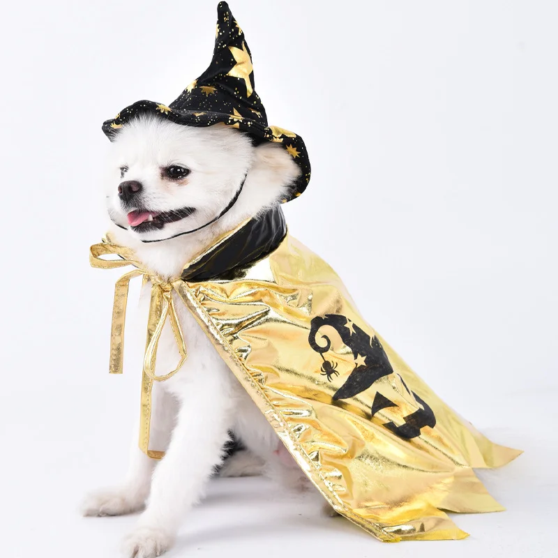 2024 New Halloween Cosplay Costume Halloween Collection Suitable for Puppy Cat Spider Vampire Witch Skeleton
