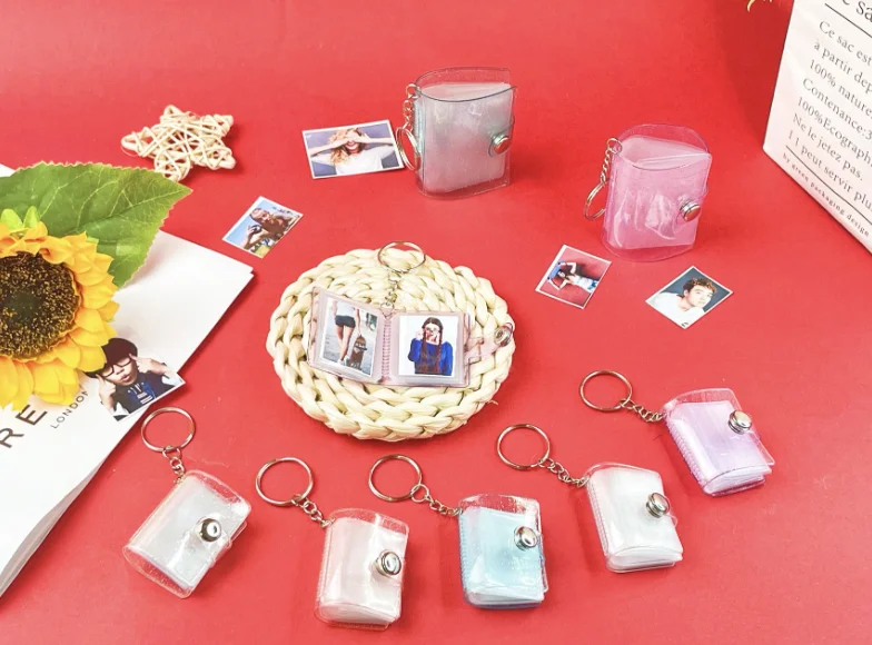 Lerp&16 Pockets use for 1/2 inch foto album mini photo album keychain