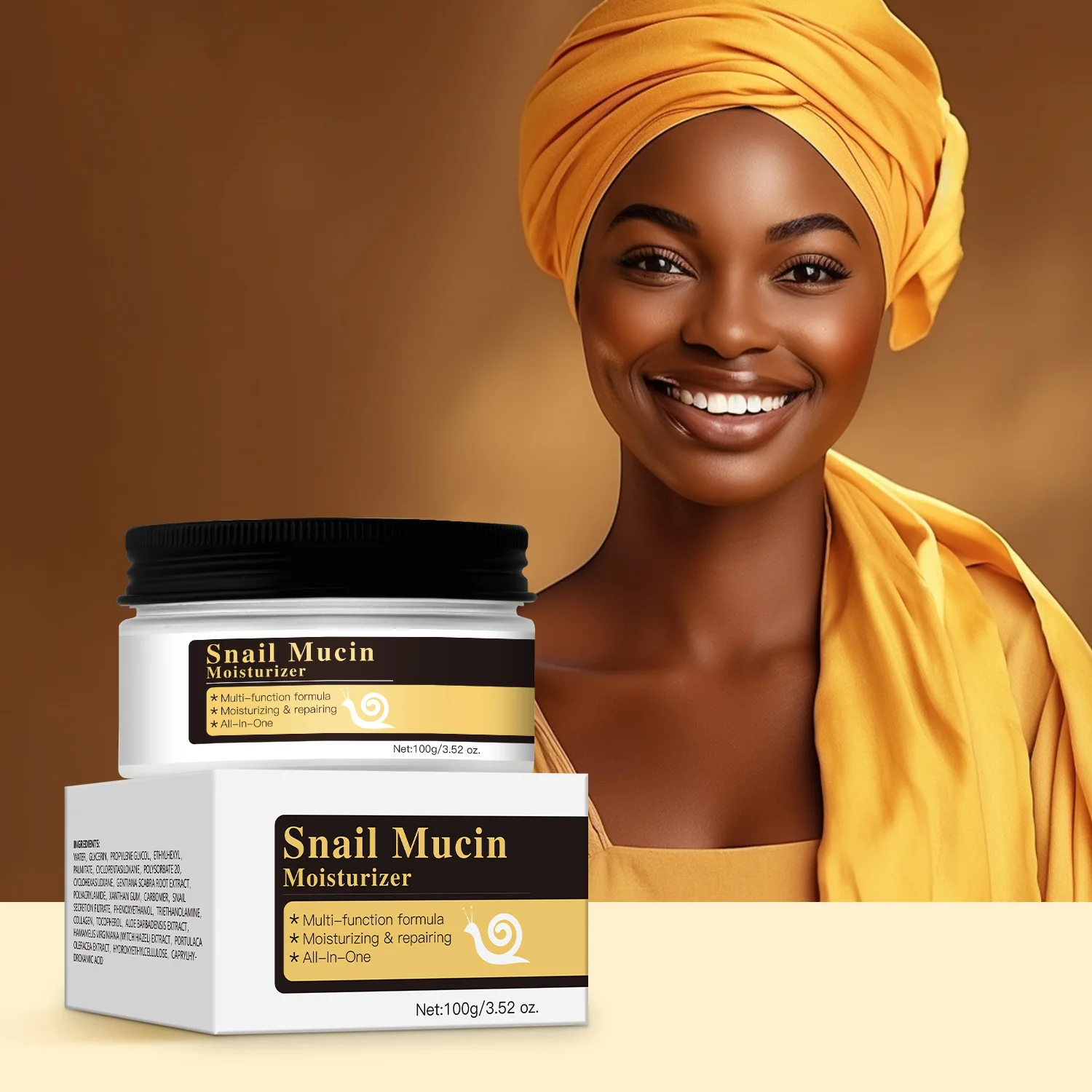 Skin Care Moisturizing Manufacturers Facial Snail Skin Repairing Cream White Repair Snail Mucin Face Cream & Lotion