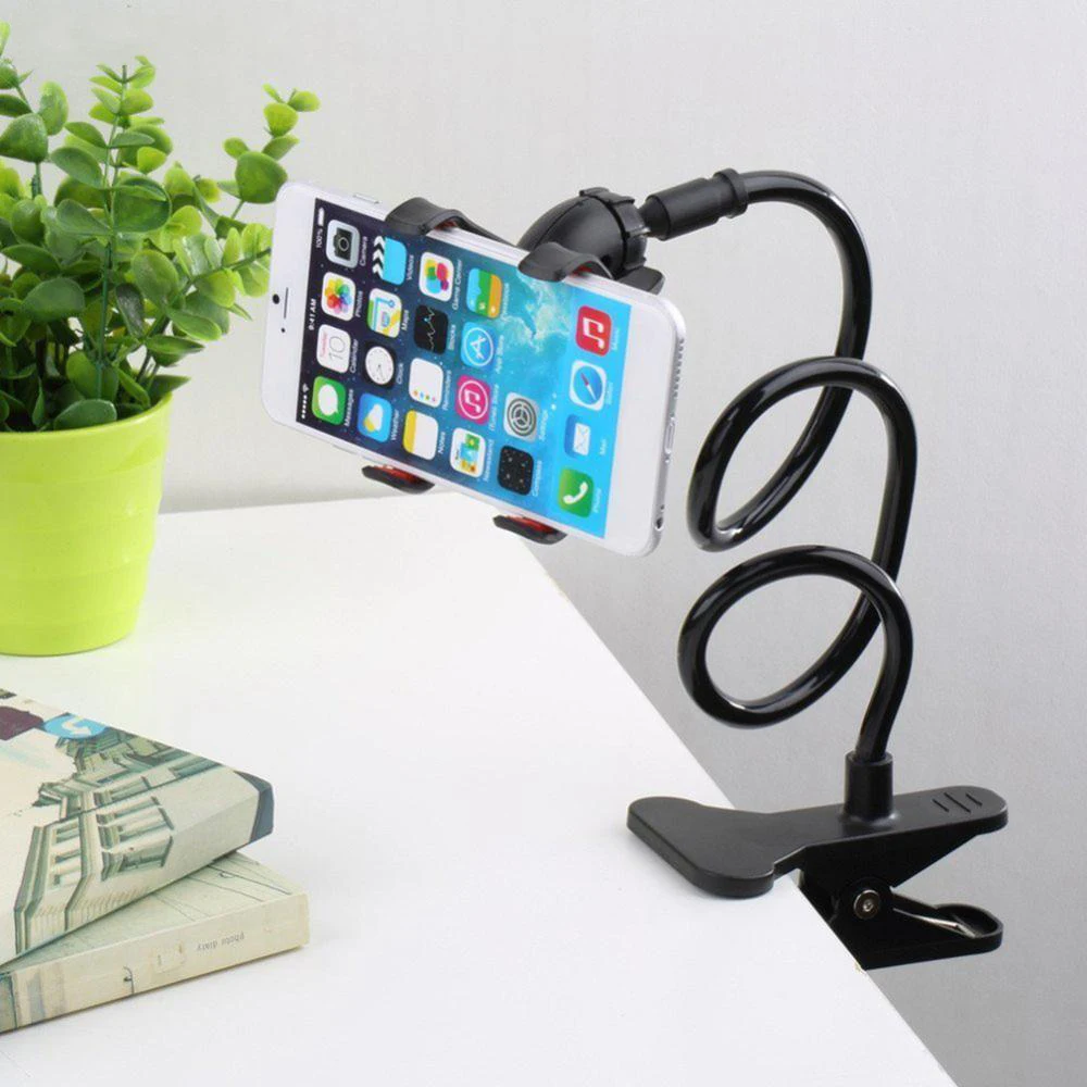 Hot selling flexible bracket arm lazy mobile phone gooseneck bracket bed table table clip bracket