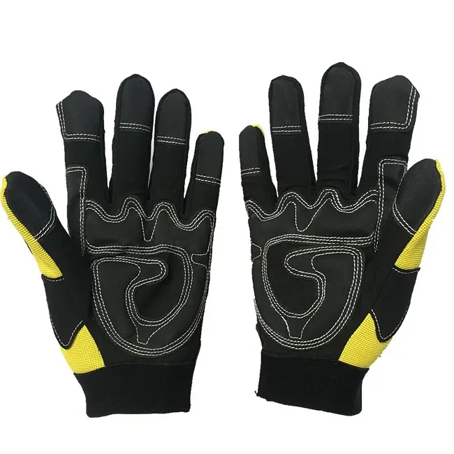 High Quality Anti-slip Impact Glove Mechanic Working Construction Reinforced Palm Safety  Touch Screen Gloves