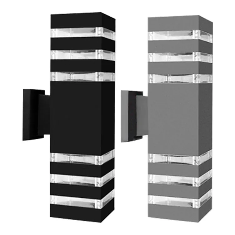  Modern Aluminum E27 LED Wall Lamps Outdoor Lighting Up And Down