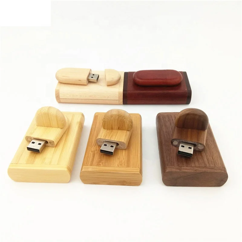 Heart Shape Printing Wedding Pattern Wooden Custom Usb Stick with Wooden Box Pendrive