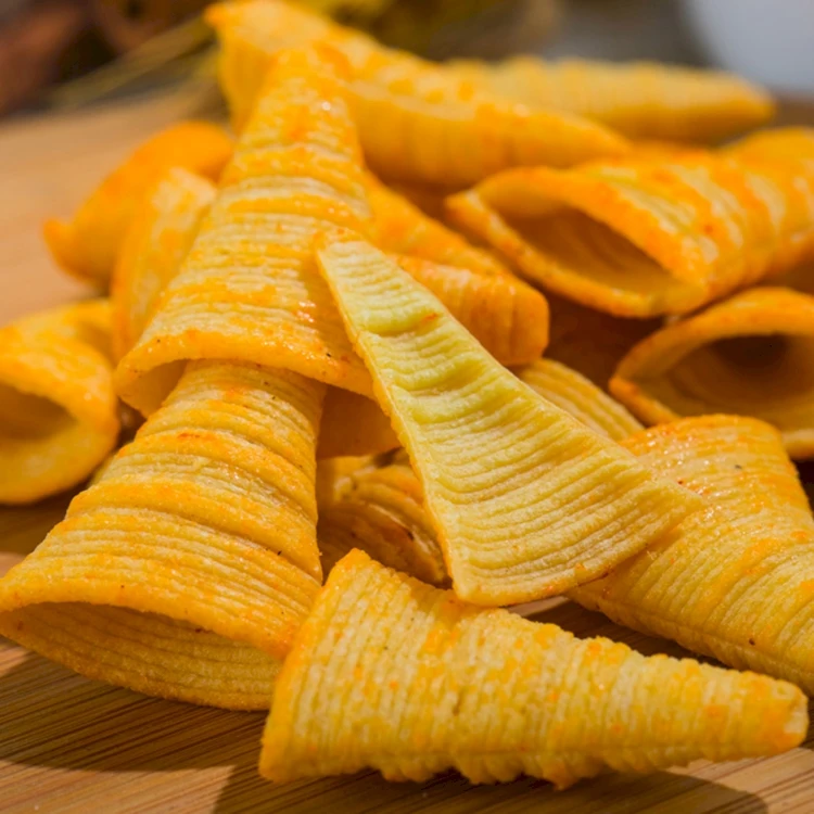 Хит продаж, экзотические закуски, хрустящие Угловые воздушные Хрустящие вкусные закуски, еда