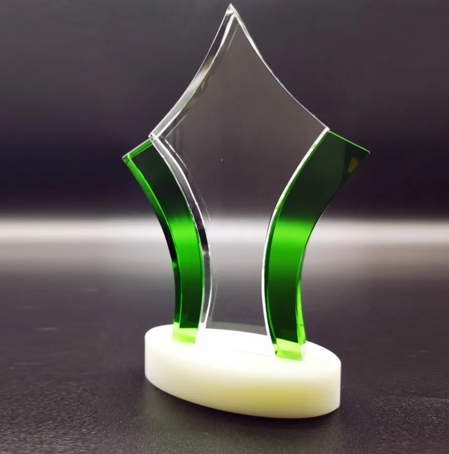 Music Award Trophy Wholesale Blank Crystal Customized Music Note Festival Crystal Glass Souvenir Trophy