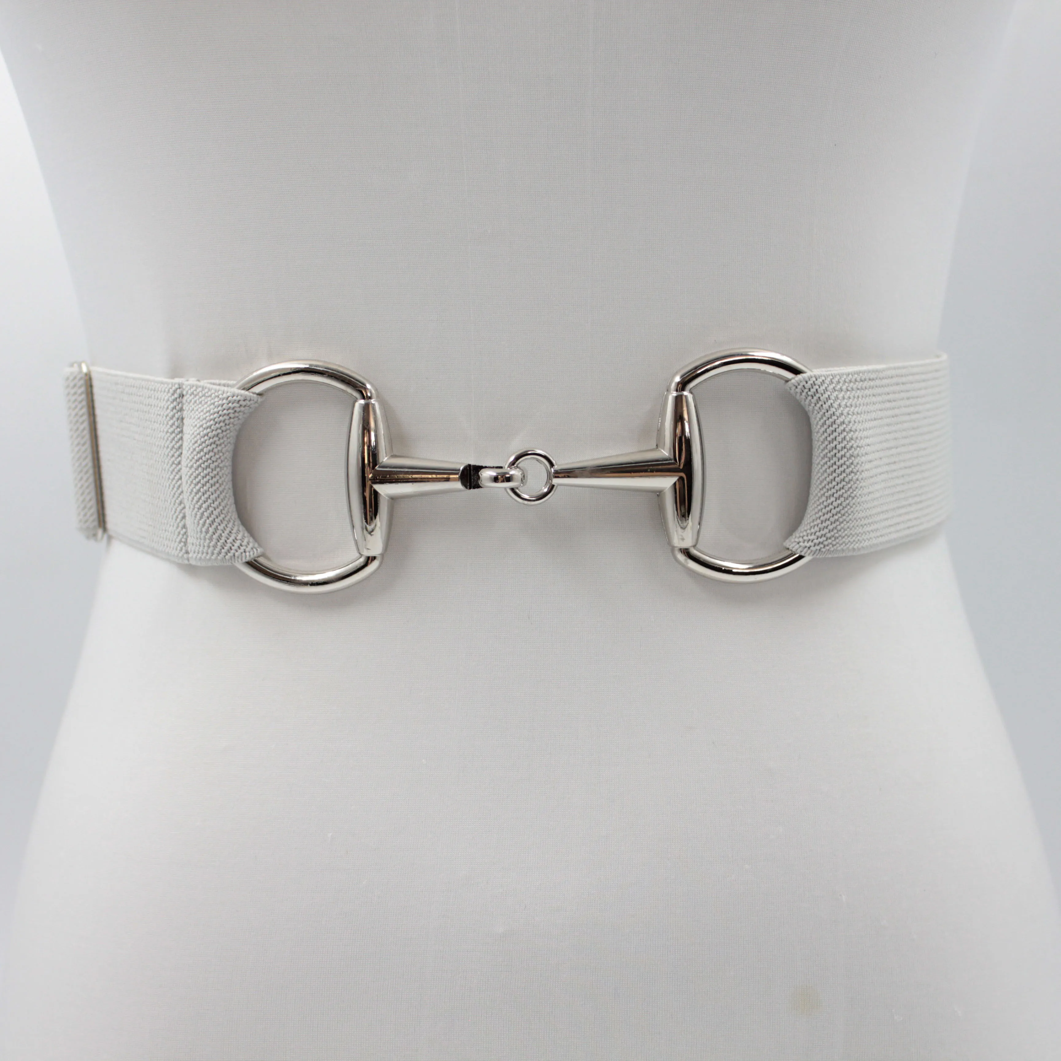 1.75 INCH Gold Horse Snaffle Bit Buckle Equestrian Belt for Rider fabric Elastic Belt Ready to Ship STOCK