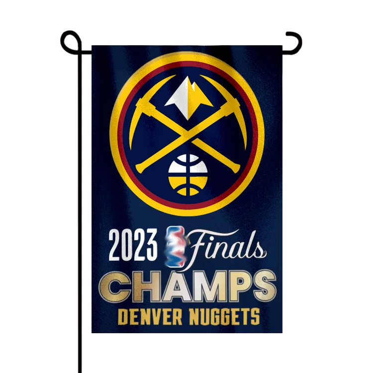 Открытый индивидуальный дизайн 12x18 дюймов NBA все команды Lakers Nuggets Чемпион Садовый флаг