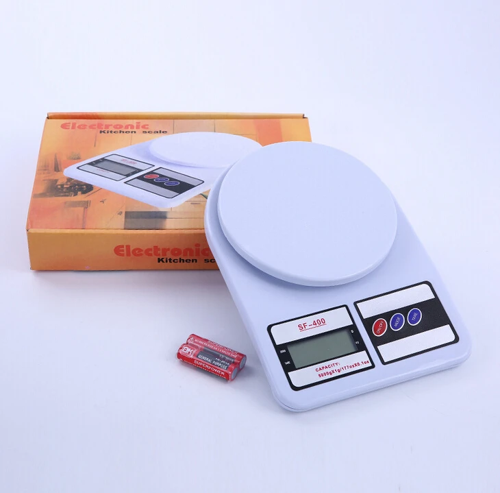 ABS plastic cheap electronic kitchen weighing scale white
