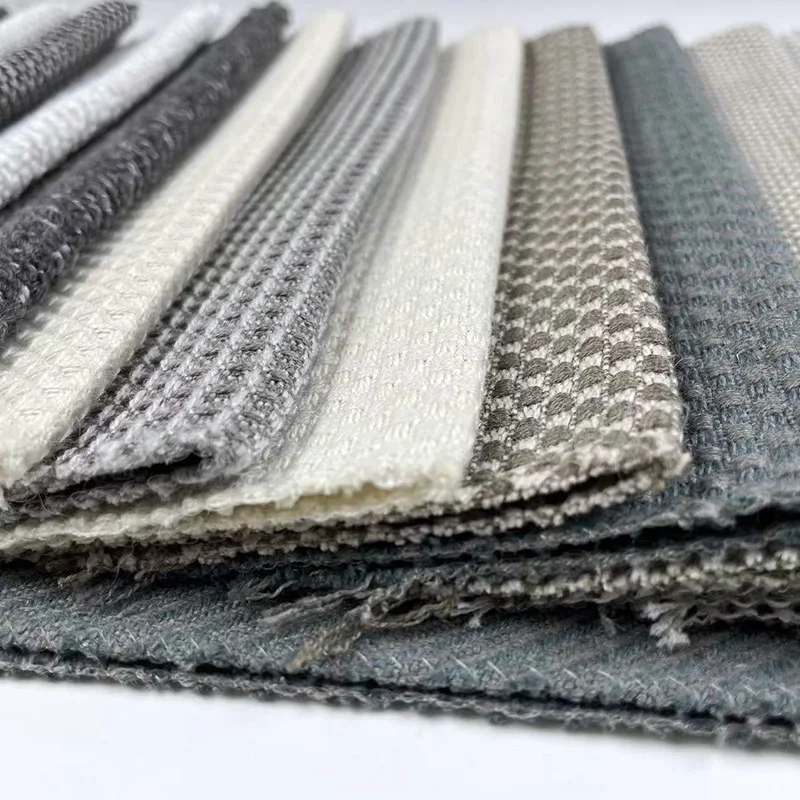 High Quality Multi-design Textiles Upholstery  Linen Fabric For Home Sofa Deco Fabric For Furniture