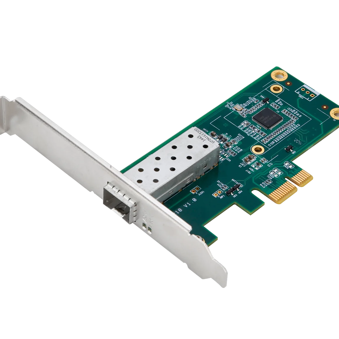 SFP port Gigabit fiber optic network lan card Single port PICe1x 10/100/1000Mbps with Intel I210 PCI-E NIC PXE