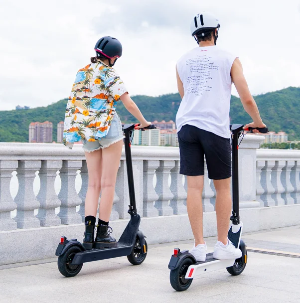 OEM logo removable battery 10 inch LED light folding e-scooter 800 w electric scooter for student