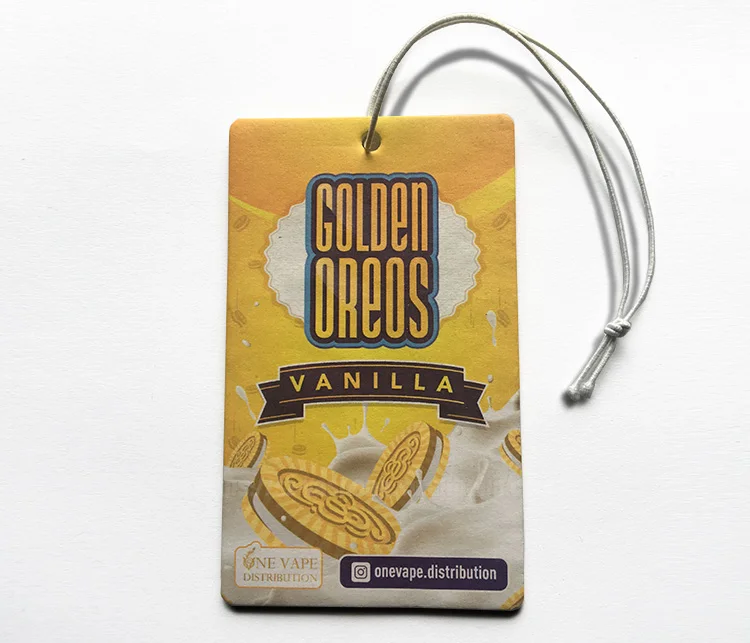 Ocean scents car paper air freshener with custom design hanging cheap car air freshener