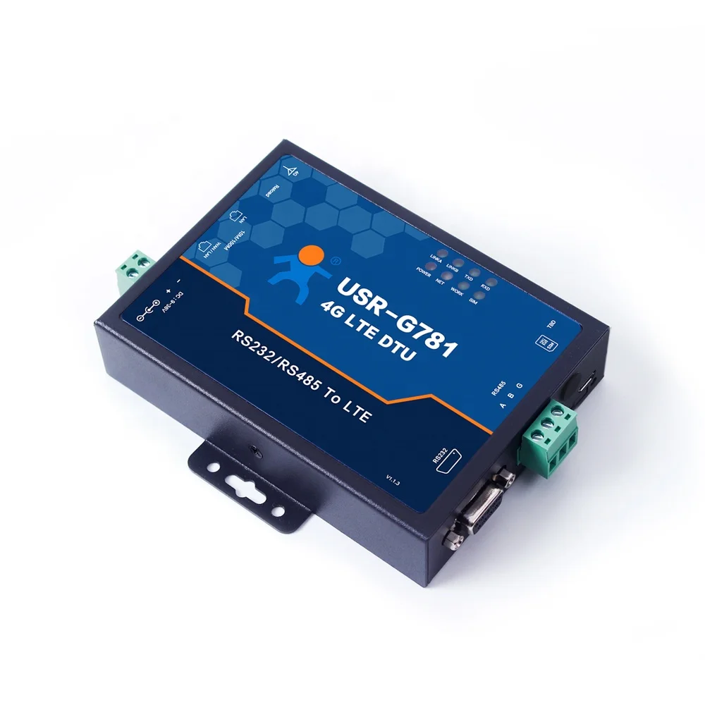 USR-G781-43 промышленный Lte 4g модем роутер с 1 RS485 последовательный