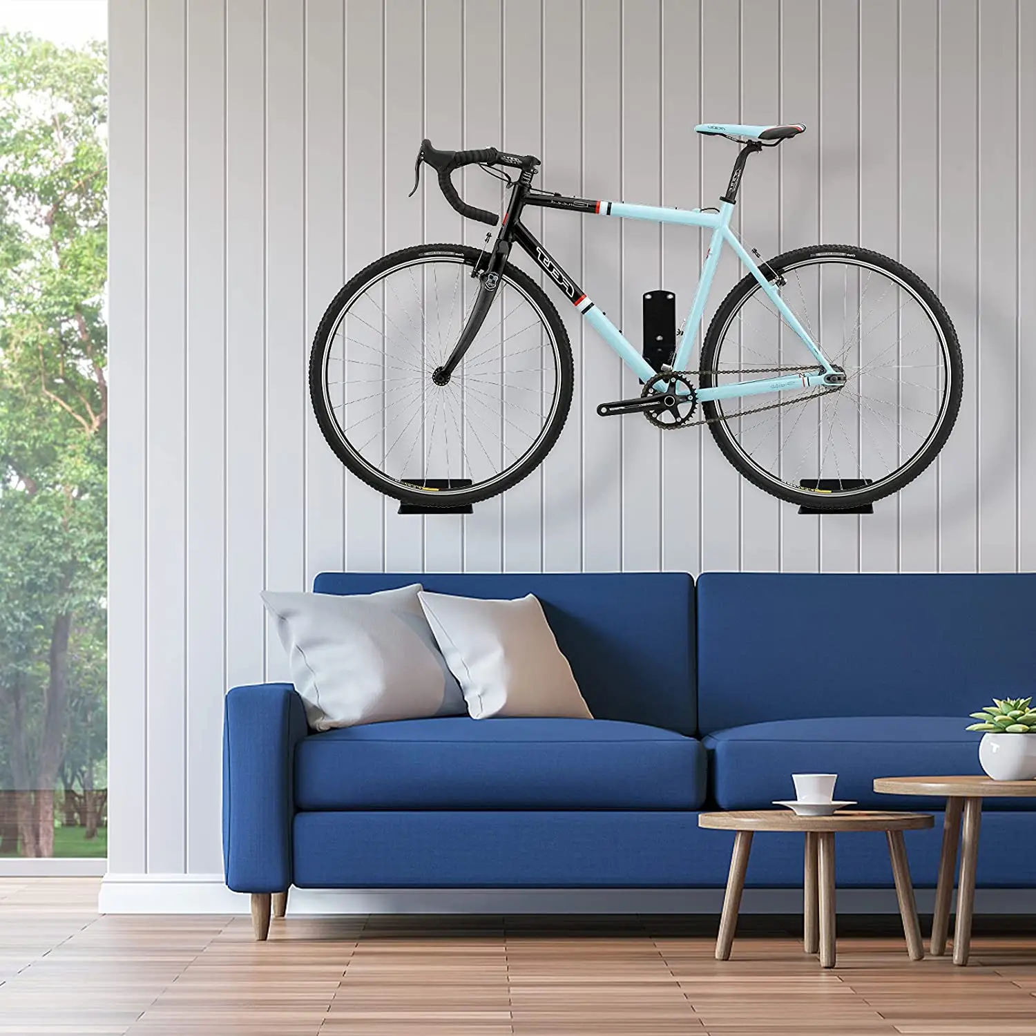 Настенный подвесной стеллаж для педалей велосипеда электровелосипедов MTB дорожного с опорными кронштейнами