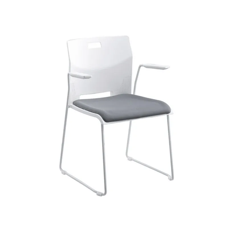 School hot sell office training black grey green white color available stackable waiting plastic conference chairs