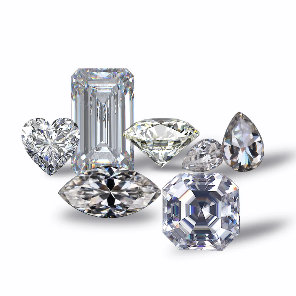 Synthetic Diamond windmill Emerald Cut Moissanite Parcels 7*9 mm Lab Moissanite Diamond DEF Color Loose Moissanite for Jewelry