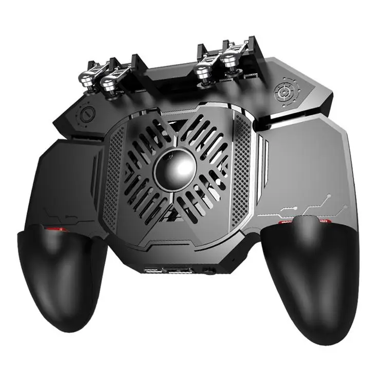 
Six Finger All-in-One Mobile Game Controller Gamepad Controller Mobile Gaming Trigger Joystick for Mobile Phone Games 