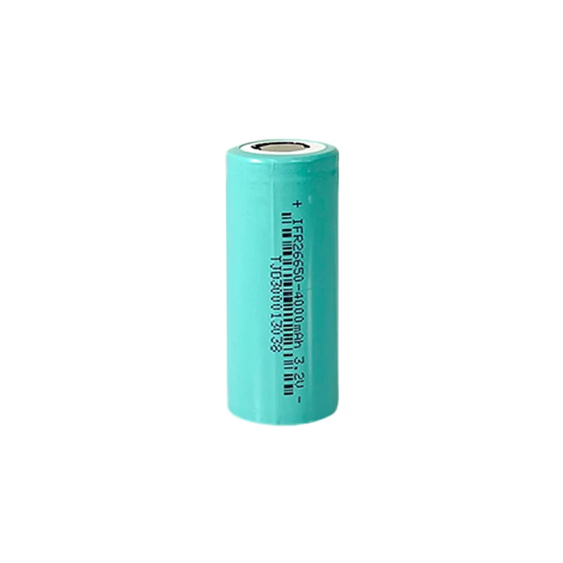 high capacity rechargeable 3.2V IFR26650 4000mAh lithium battery cylindrical LiFePO4