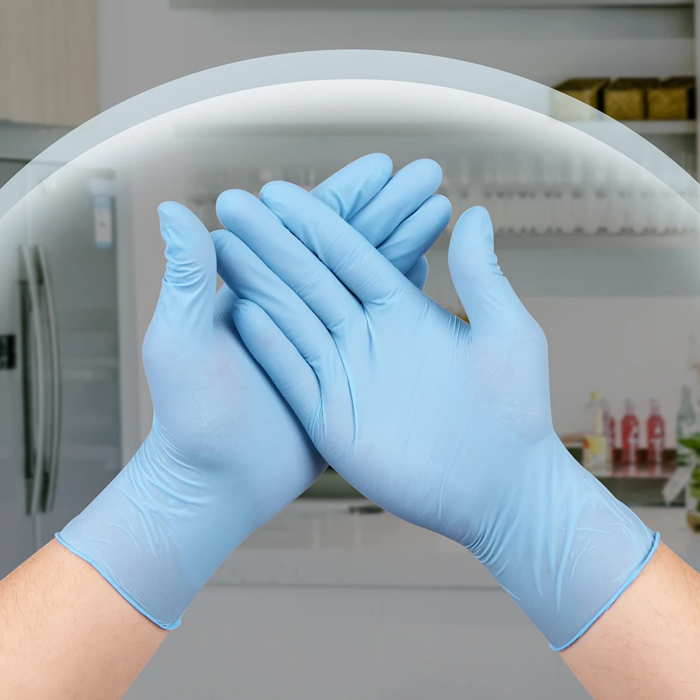 XINGYU Coated Safety Gloves Disposable Nitrile Gloves Household Cleaning Food Latex Free Powder Free Black Chinese Manufacturers