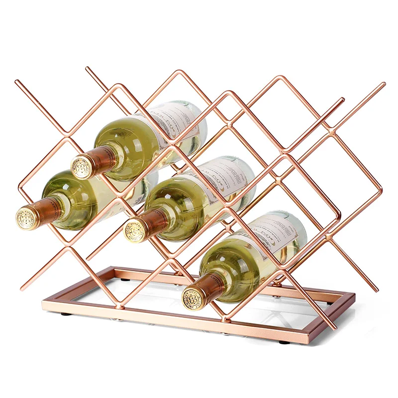 Factory Personalized 20 Litres Water Spray Bottle Drying Racks With Fits Six Wine Bottles For Bar And Hotel
